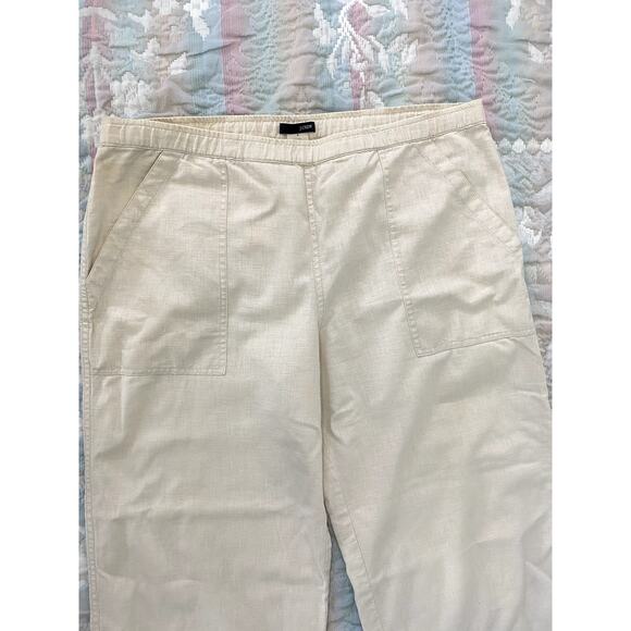 Cotton and Linen Beige Capris by J.Crew - Picture 2 of 8